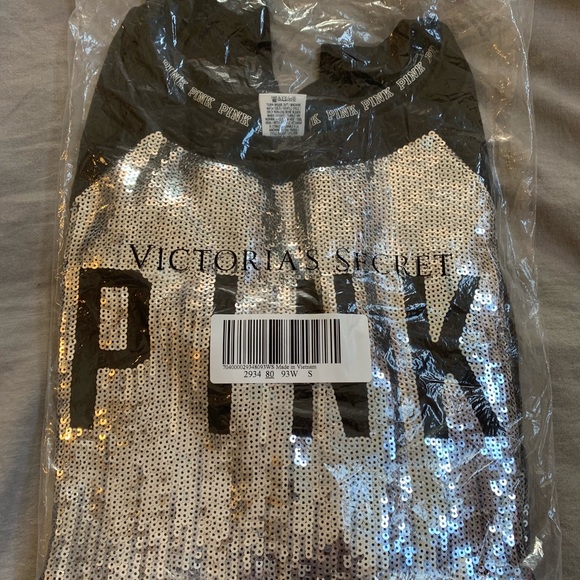 Victoria’s Secret PINK Ombré Sequin Sweatshirt - Picture 3 of 9